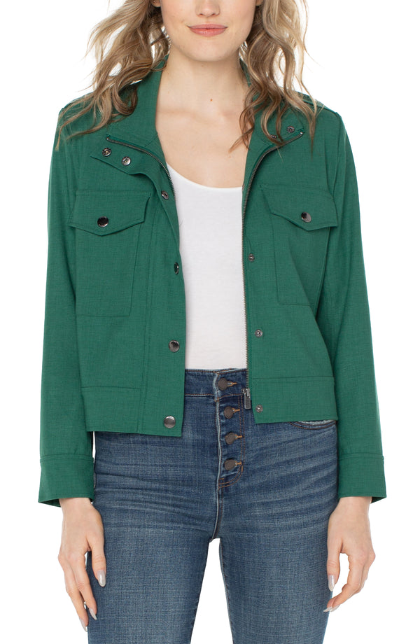 Utility Crop Jacket Serpentine