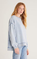 Knit Denim Modern Weekender Washed Indigo