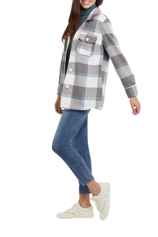 Wool Cozy Pocket Shacket Stillwater