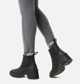 Hi Line Heel Chelsea Boot Black + Sea Salt