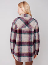 Boiled Wool Plaid Shirt Jacket Port
