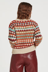 Fabienne Scallop Knit Sweater Autumnal Multi