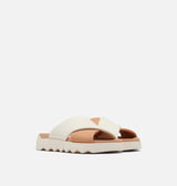 Viibe Crisscross Slide Sandals Honest Beige + Chalk