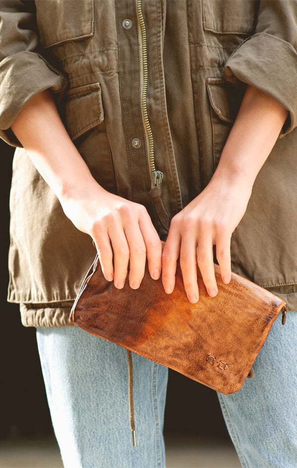 Cadence Convertible Wallet Cafe Latte Tie Dye