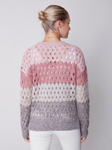 Plushy Wavy Net Stitch Sweater Port
