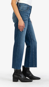 Kelsey High Rise Ankle Flare Jeans Royal