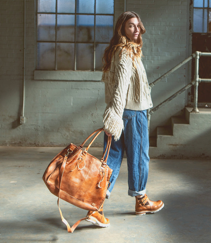 Rockaway Shoulder Bag Tan Rustic