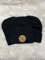 Broadway Leather Patch Beanie