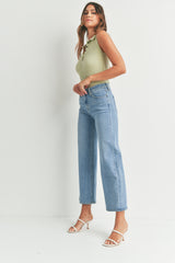High Rise Wide Leg Jeans Medium