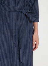 Schiffer 3/4 Sleeve Printed Dress Ultimate Pinstripe