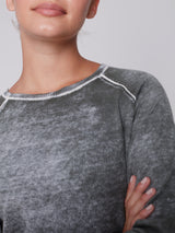 Washed Out Sweater Spruce