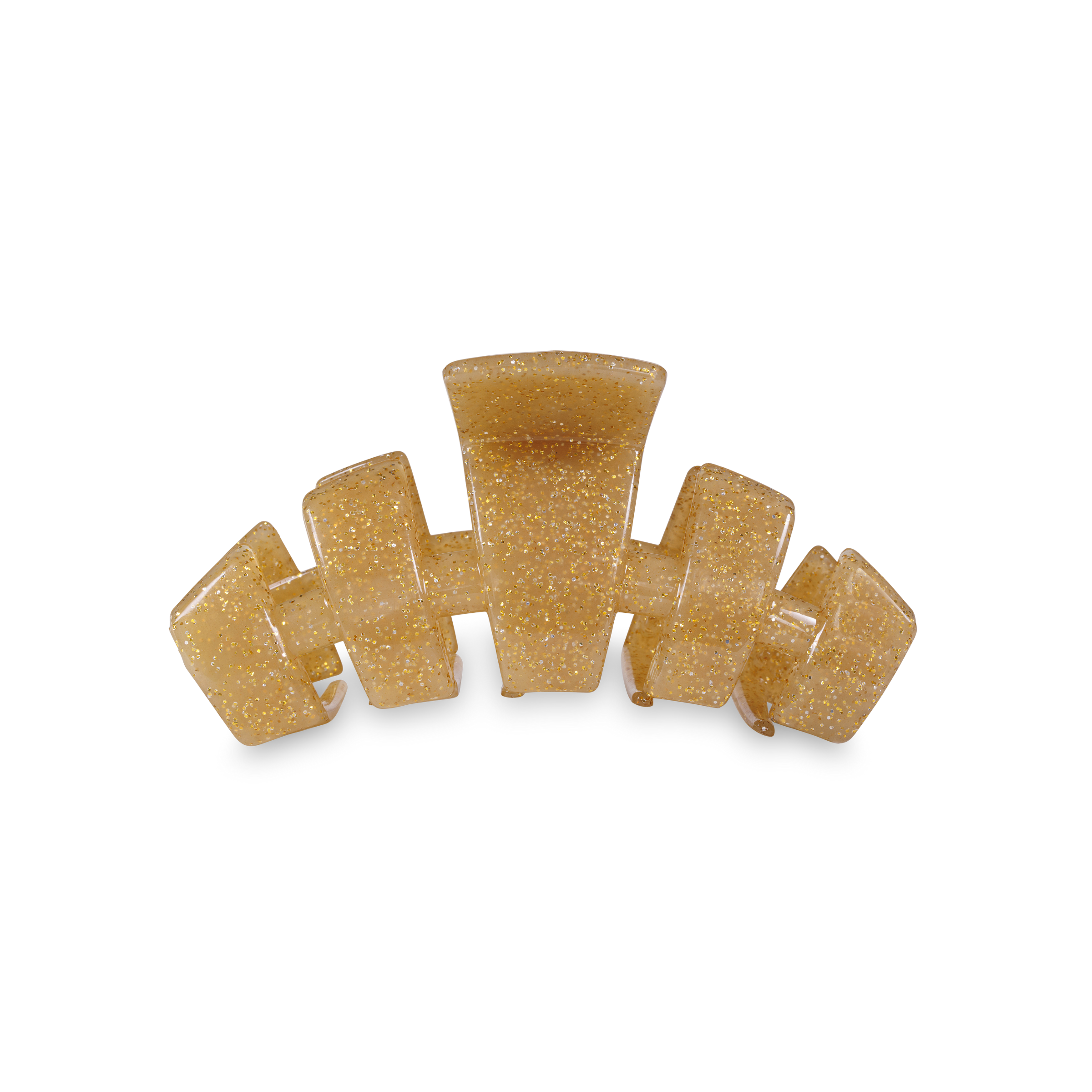 Classic Medium Hair Clip Gold Glitter
