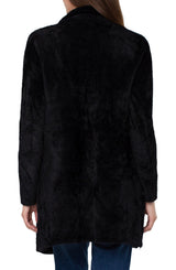 Open Front Cardigan Sweater Coat Black