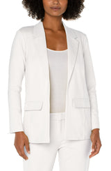 Princess Dart Boyfriend Blazer Vintage White