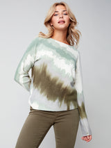 Reversible Printed Sweater Tea