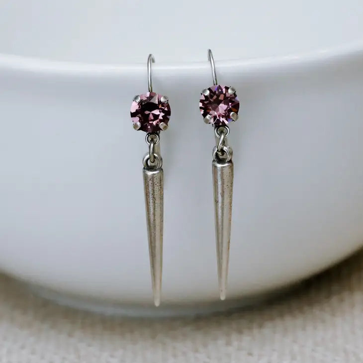 Jess Spike Earrings Iris