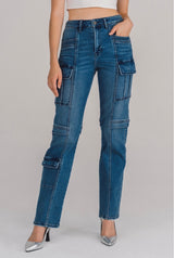 Tracey Cargo Straight Medium Dark