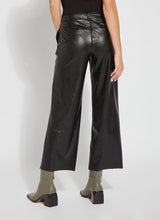 Aimee Straight Vegan Leather Crop Black
