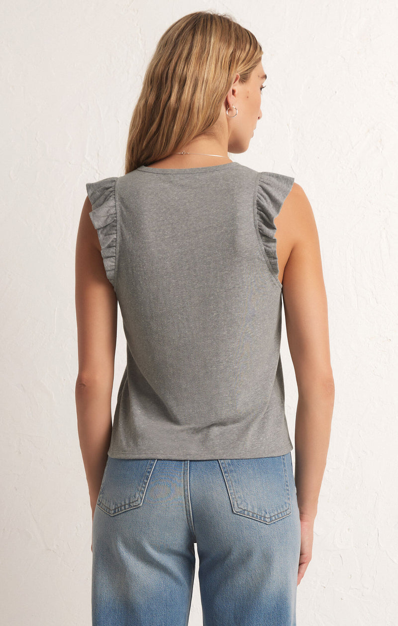 Marielle Flutter Tank Classic Heather Grey