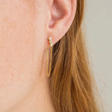 Crystal Chain Post Mismatch Earrings