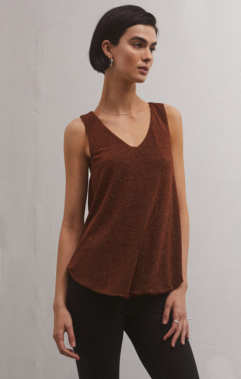 Vagabond Sparkle Tank Chocolate