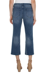Hannah Vintage Welt Pocket Crop Flare Jeans Greenbrier