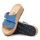 Almina Nubuck Suede Sandals Elemental Blue