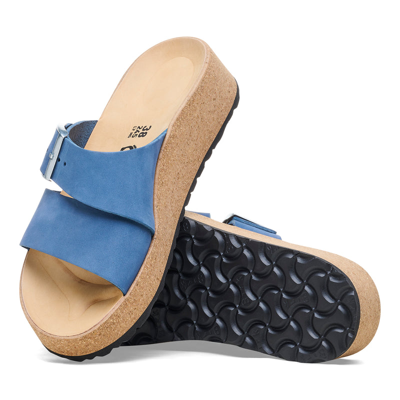 Almina Nubuck Suede Sandals Elemental Blue