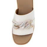 Alora Wedge Slides Bone