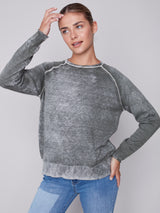 Washed Out Sweater Spruce