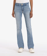 Natalie Back Welt Pocket Mid Rise Flare Jeans Moment