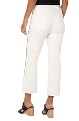 Piping Detail High Waisted Crop Flare Seaside Dunes