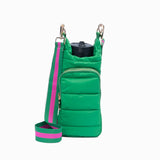 HydroBag Crossbody Kelly Green | Pink Green Stripe