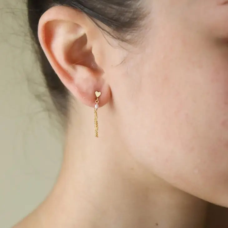 Esme Chain Stud Earrings