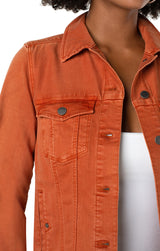 Classic Jean Jacket Orange Rust