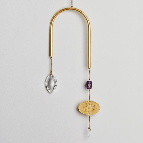 Crafted Suncatcher Evil Eye | Amethyst