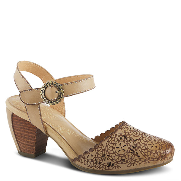 Eiloota Mary Jane Heels Beige