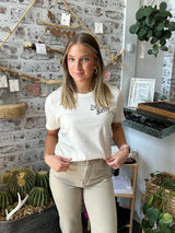 Zach Bryan Ribcage Graphic Tee Cream