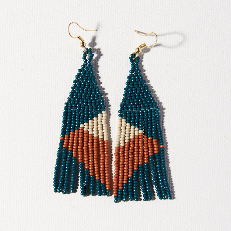 Lennon Beaded Geometric Angles Earrings