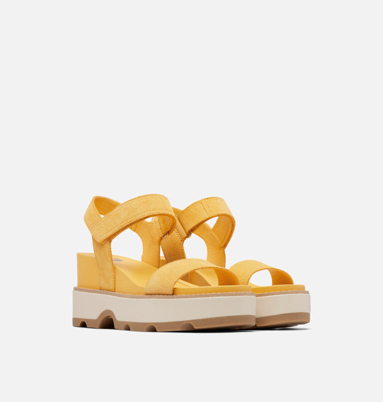 Joanie IV Y Strap Wedges Yellow Ray + Honey White