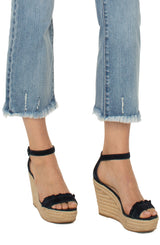 Hannah Frayed Hem Crop Flare Spokane