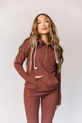 Performance Fleece Halfzip Sweatshirt Mahogany