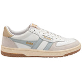 Hawk Sneakers White, Ice Blue + Gold