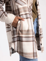 Madeleine Jacket Neutral Plaid