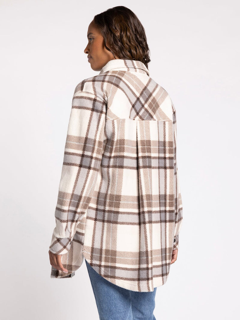 Madeleine Jacket Neutral Plaid