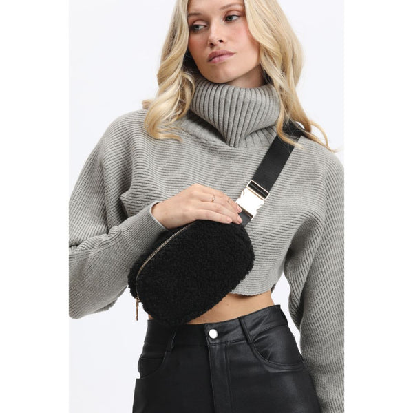 Santi Sherpa Belt Bag Black