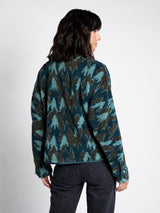 Sequoia Sherpa Zip Jacket Teal Tree Camo